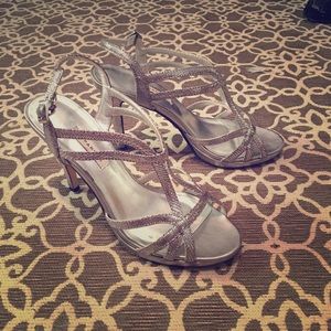 Size 9 silver heels!